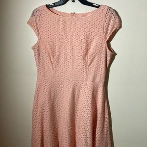 Kasper Dress- Peach Lace , 16